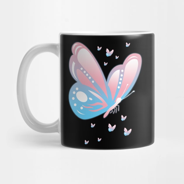 Trans Pride Butterfly Transgender Non-Binary LGBTQ by Dr_Squirrel